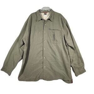 THE NORTH FACE Shirt Mens XXL Long Sleeve Button Up‎ Zip Pocket Fishing/Outdoors